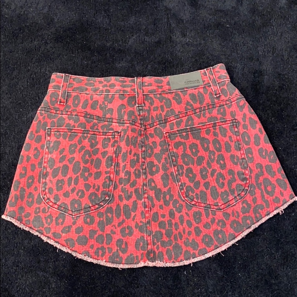 Carmar Red Cheetah Beatrice Skirt - Picture 3 of 4